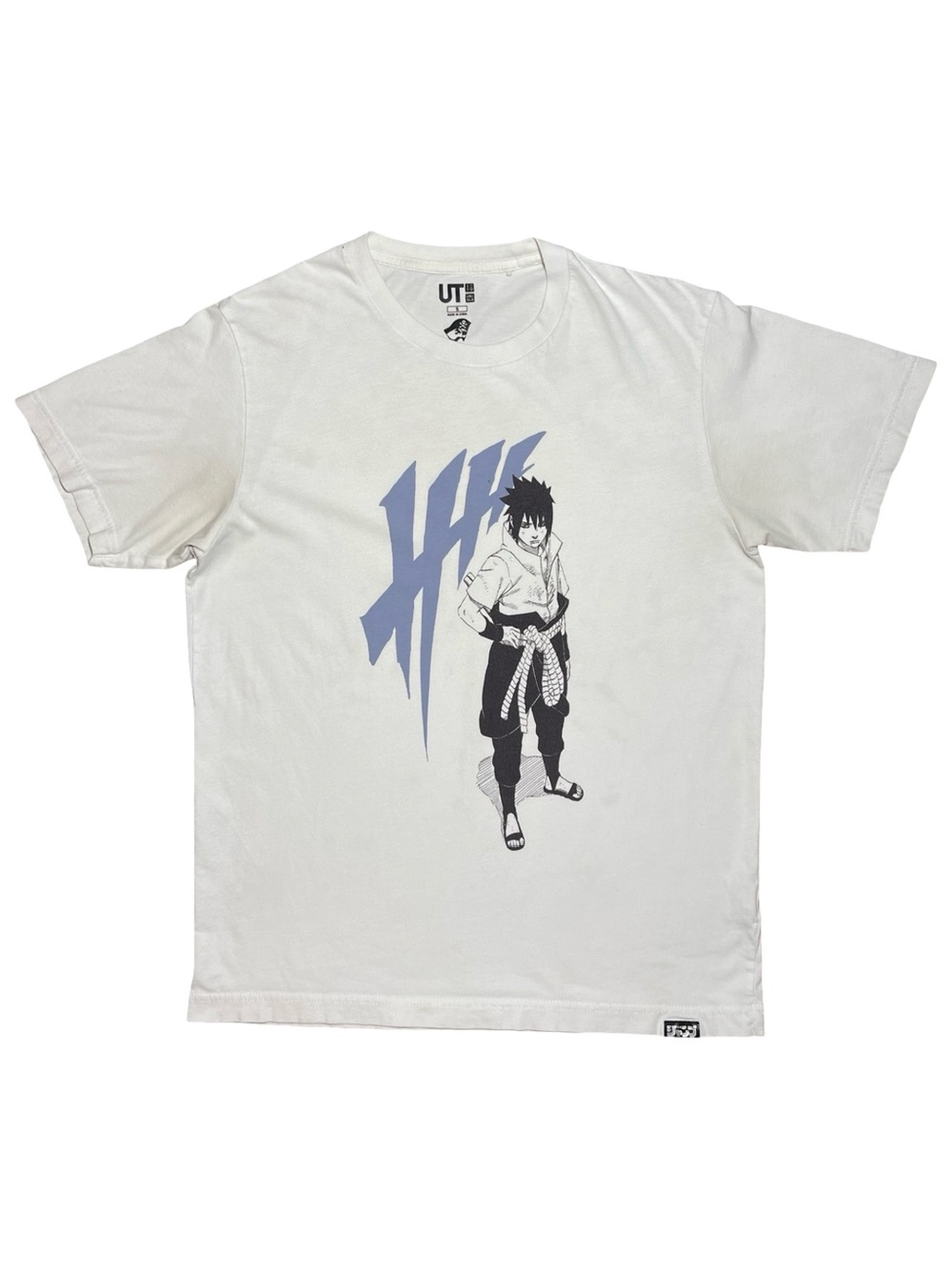 Vintage Uniqlo Naruto Sasuke Anime Cartoon Tee Shirt
